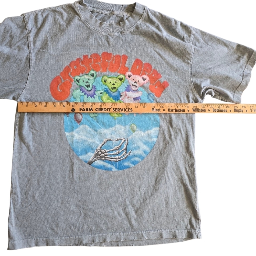 Grateful Dead Dancing Bear Oversized T-Shirt Distressed Unisex M - Picture 3 of 7